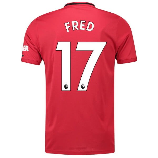 Camiseta Manchester United NO.17 Fred 1ª 2019-2020 Rojo
